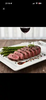 Hình ảnh Steak 200g - măng tây - sốt tiêu đen