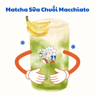 Hình ảnh Matcha Sữa Chuối Macchiato