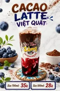 Hình ảnh Latte Cacao Việt Quất