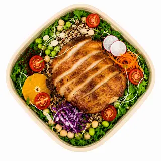 Hình ảnh Salad má đùi gà cải kale và cam