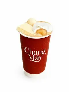 Hình ảnh Hồng Trà Sữa Kem Trứng Dừa Nướng 