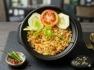 Hình ảnh Cơm chiên tỏi - ăn chay được