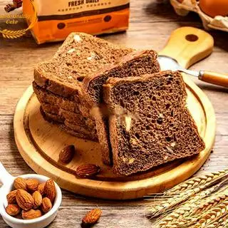 Hình ảnh Bánh mì đen mix hạt healthy 250gr - 10 lát