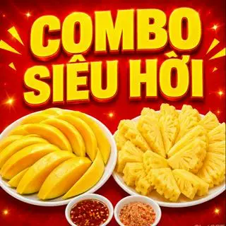 Hình ảnh Combo Chua Ngọt: Box Xoài Giòn & Box Dứa Cắt Sẵn 