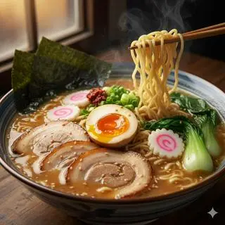 Hình ảnh Ramen kim chi thịt hầm