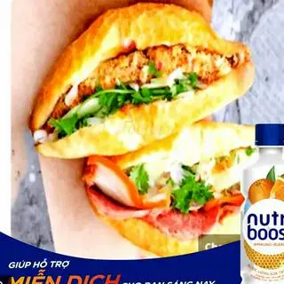 Hình ảnh Bánh mỳ pate - sữa cam