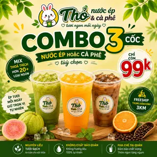 Hình ảnh COMBO 3 CỐC GIÁ ƯU ĐÃI