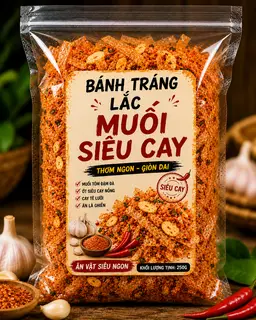 Hình ảnh Bánh Tráng Lắc Muối Siêu Cay (Bịch)  