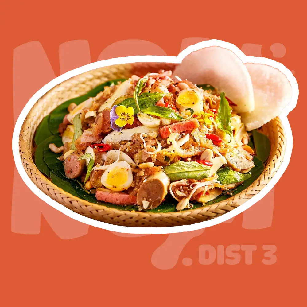 Hình ảnh Tré trộn nem chả