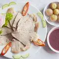 Hình ảnh Cơm thịt luộc cà pháo