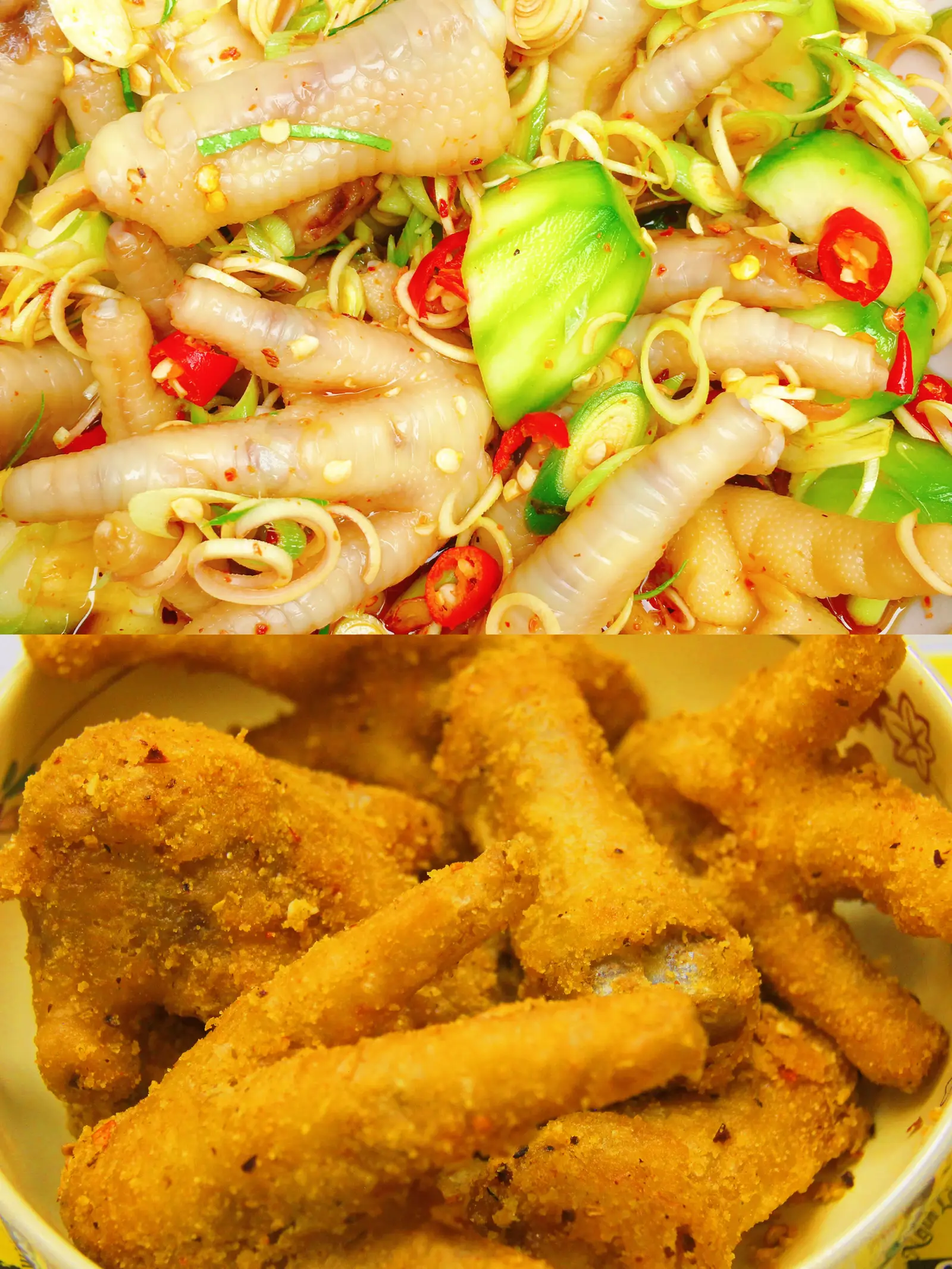 Hình ảnh Combo 4 :  Chân Gà X.X Sốt Thái + Chân Gà X.X Rang Muối  