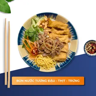 Hình ảnh BÚN NƯỚC TƯƠNG ĐẬU - THỊT - TRỨNG