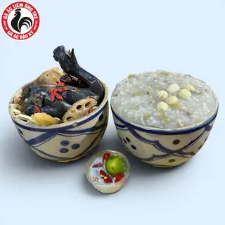 Hình ảnh Gà Ác Tiềm x Cháo Đậu Xanh