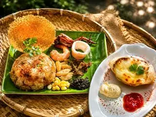 Hình ảnh Combo xôi ghẹ - hải sản - mai cua phô mai