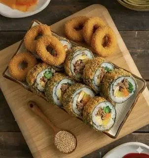 Hình ảnh 1 Kimbap chiên xù - 3 mực vòng