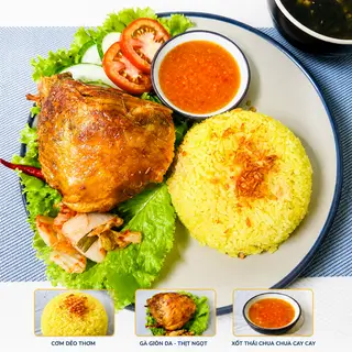 Hình ảnh Cơm Đảo Gà Lội Mỡ xốt Thái Nhỏ
