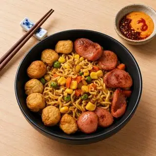 Hình ảnh Mỳ Trộn Xúc Xúc, Cá Viên