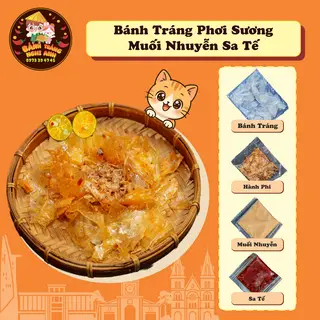 Hình ảnh [COMBO 10 TẶNG 1] BÁNH TRÁNG PHƠI SƯƠNG MUỐI NHUYỄN SATE TỎI 