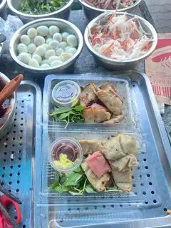 Hình ảnh nem chả nướng ăn vặt 