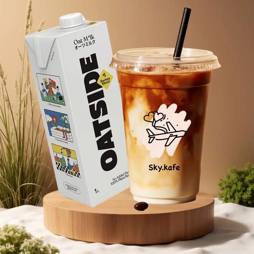 Hình ảnh Cà phê sữa yến mạch oatside-cafe pha máy nguyên chất 100%