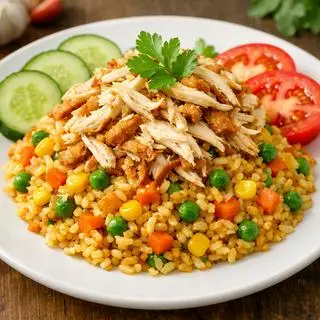Hình ảnh Cơm rang gà xé Đặc Biệt 