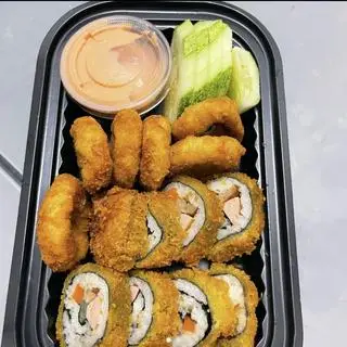 Hình ảnh Kimbap chiên giòn - gà vòng