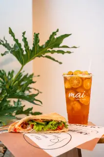 Hình ảnh Combo Bánh mì Kebab + Trà Tắc