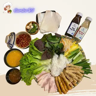 Hình ảnh R3. Mẹt Nem + Thịt Luộc (2 Người Kèm Bún) + 2 Nước Tự Chọn