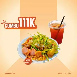 Hình ảnh Combo mì trộn + nước giải khát tự chọn