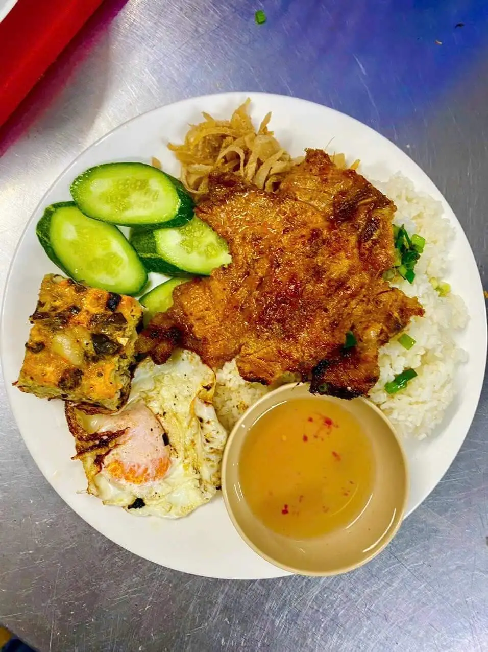 Hình ảnh Cơm sườn bì chả trứng