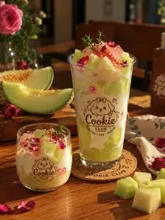 Hình ảnh SỮA CHUA DƯA GANG HOA HỒNG • ROSE MELON YOGURT