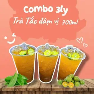 Hình ảnh Combo 3 ly trà tắc đậm vị - 700ml Trà An