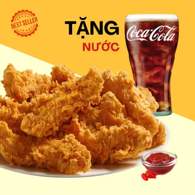 Hình ảnh Gà Giòn Không Xương + Tặng 1 Nước
