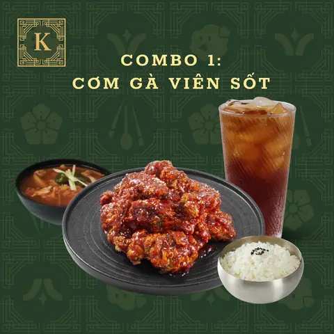 Hình ảnh Combo 1: Cơm gà rán sốt