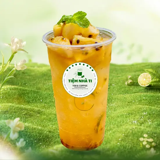 Hình ảnh Trà thơm chanh leo 700ml