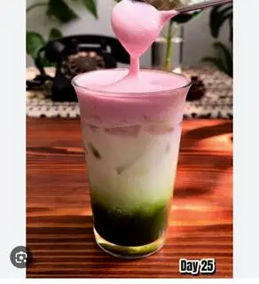 Hình ảnh Matcha sakura 抹茶桜クリーム