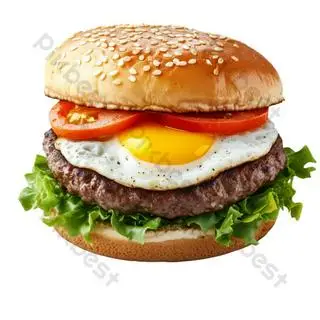 Hình ảnh Burger Bò - Trứng 