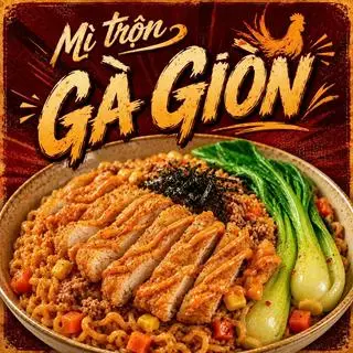 Hình ảnh Mì Trộn Gà Giòn