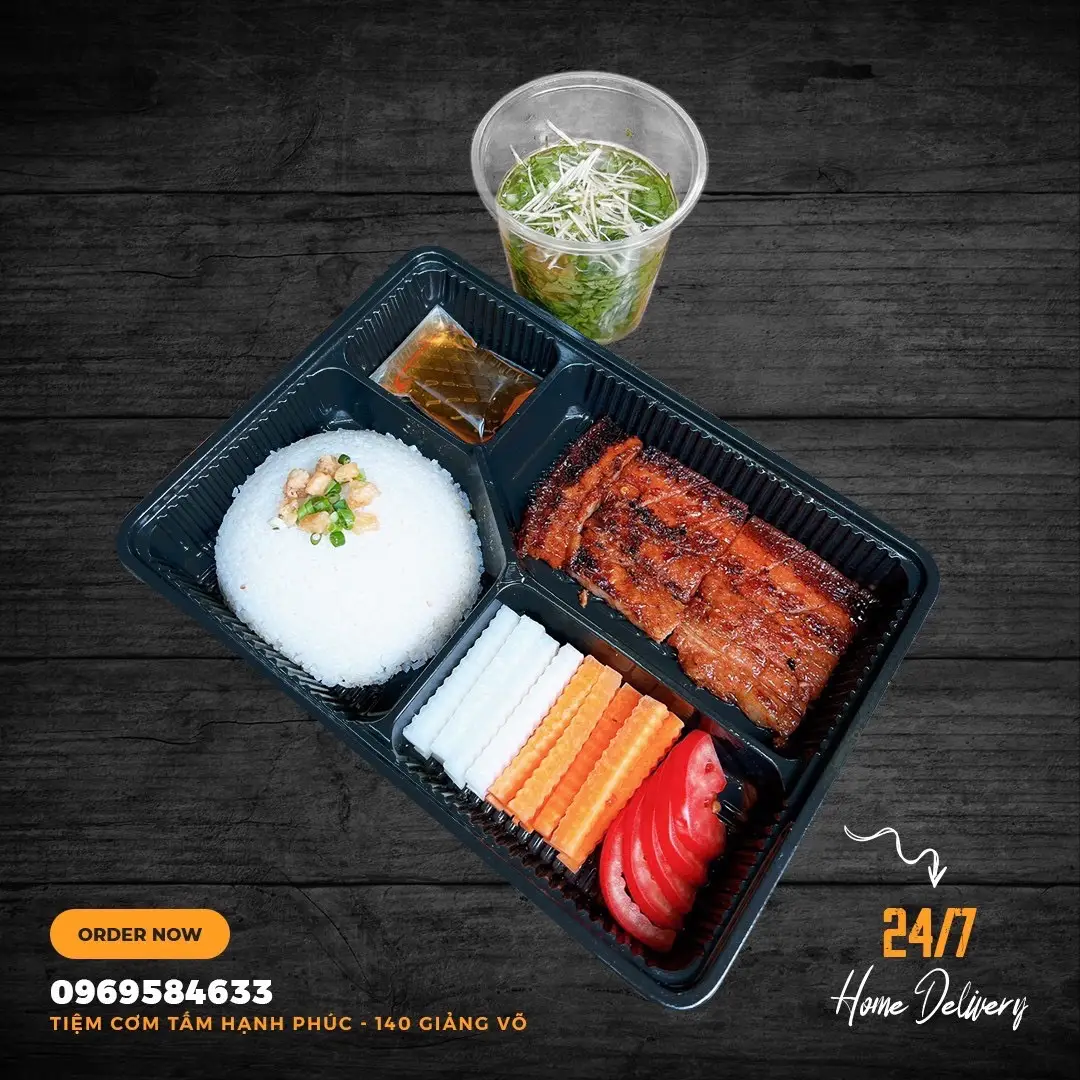 Hình ảnh Cơm Tấm Ba Rọi Rim Mắm Hạnh Phúc