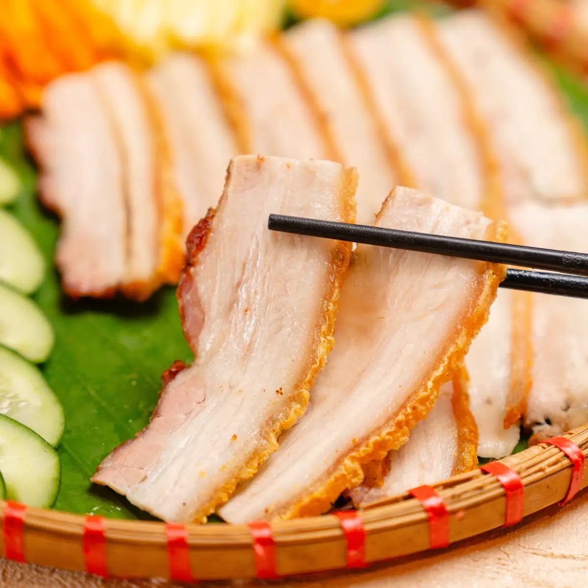 Hình ảnh ComBo Thịt Quay Thái Mỏng Ăn Cuốn 0.3kg