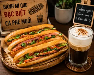 Hình ảnh combo ăn sáng đặc biệt+ cà phê muối