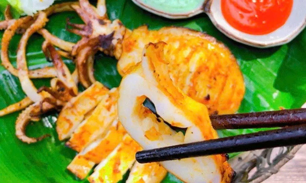 Hình ảnh mực nướng muối ớt 