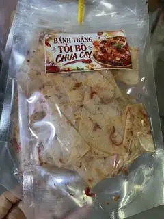 Hình ảnh Bánh tráng tỏi bò chua cay