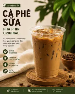 Hình ảnh Cà Phê Sữa Phin 