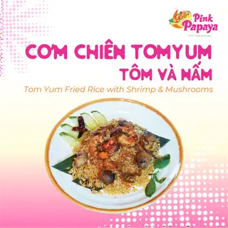 Hình ảnh Cơm chiên Tomyum tôm và nấm 