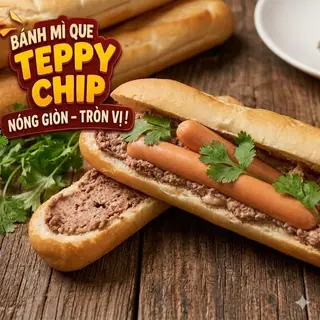 Hình ảnh Bánh mì que pate xúc xích