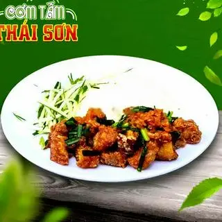 Hình ảnh Cơm ba rọi sốt tỏi ớt
