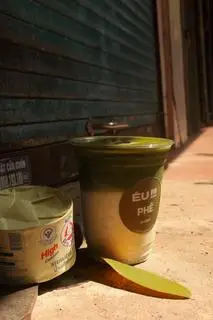 Hình ảnh Matcha latte sữa gấu