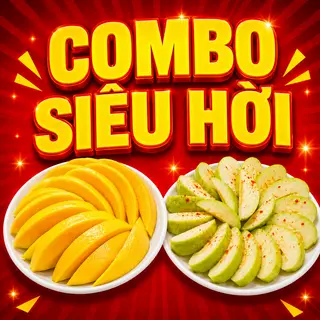 Hình ảnh Combo Chua Cay: Box Xoài Giòn & Box Cóc Cắt Sẵn 