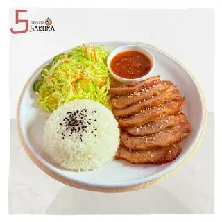 Hình ảnh Cơm Thịt Heo Nướng + Sốt Tuỳ Chọn